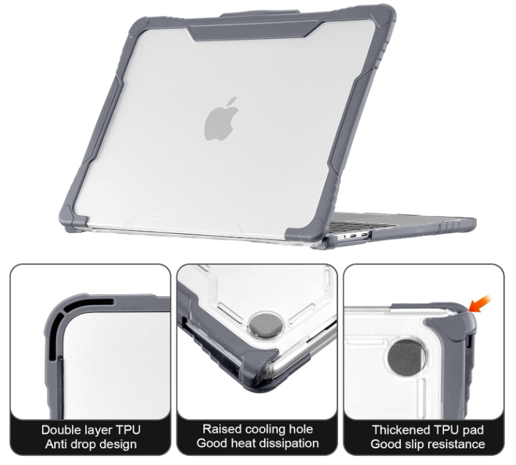 Ovitek "Shockproof" za prenosni računalnik MacBook Air 13.6" – BlueSwan