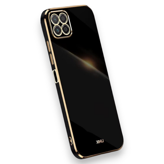 Silikonski ovitek "Gold Edging" za Honor X8a – Infostyle – Črna / TPU silikon