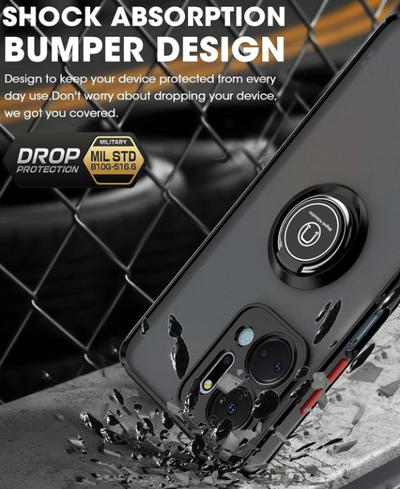 Ovitek "360° ring" za Honor X7a – Infostyle