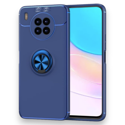 Silikonski ovitek "Ring Holder" za Huawei Nova 8i/Honor 50 Lite – Infostyle – Temno modra / TPU silikon