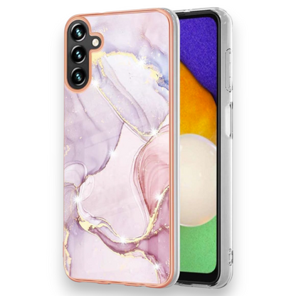 Silikonski ovitek "Marble Matt" za Samsung Galaxy A34 5G – Infostyle – Pastelno vijolična / Silikon