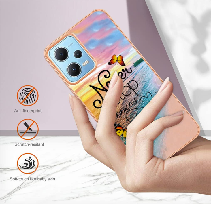 Silikonski ovitek "Never stop dreaming" za Xiaomi Redmi Note 12 Pro 5G – Techsuit