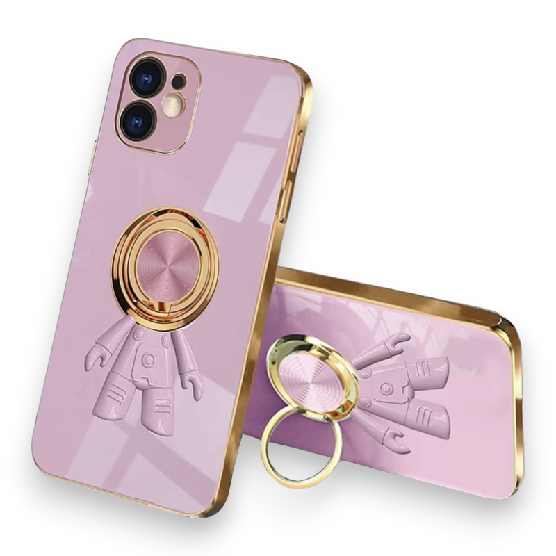 Silikonski ovitek "Ring Astronaut" za Xiaomi Redmi Note 12 Pro 4G – Infostyle – Vijolična / TPU silikon