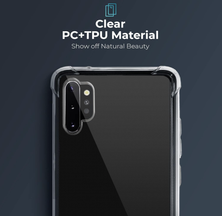 Silikonski ovitek "Moozy Shockproof 3D" za Samsung Note 10 Plus