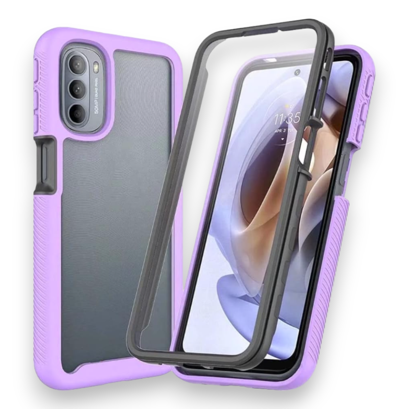 Ovitek "360° Edge" za Honor x7a – Infostyle – Pastelno vijolična / PC + TPU silikon