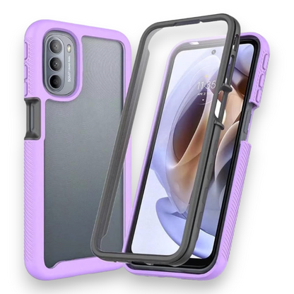 Ovitek "360° Edge" za Honor x7a – Infostyle – Pastelno vijolična / PC + TPU silikon