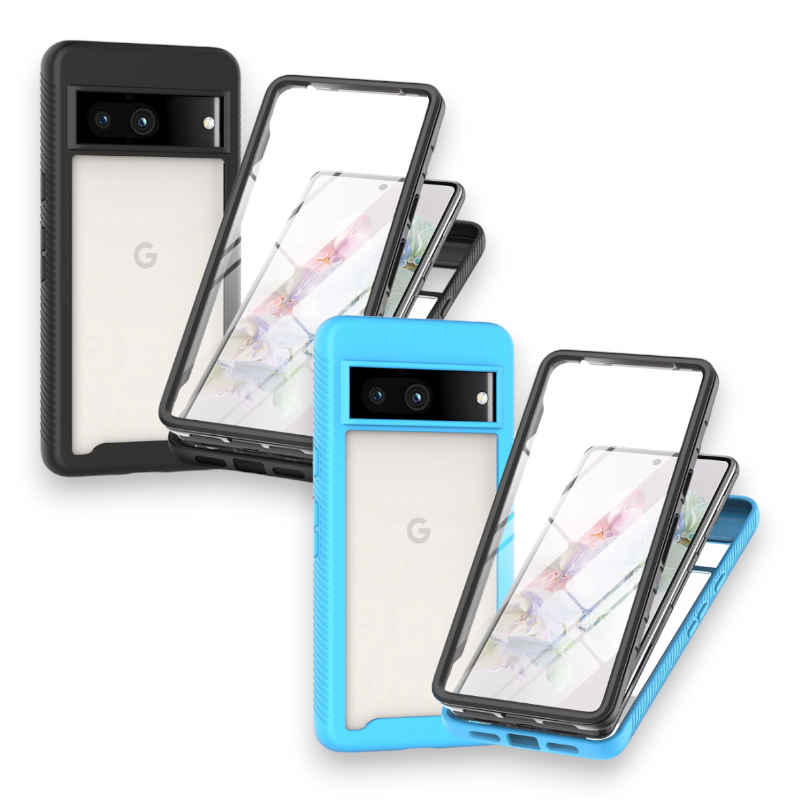 Ovitek "360° Edge" za Google Pixel 7a – Infostyle – Črna / PC + TPU silikon