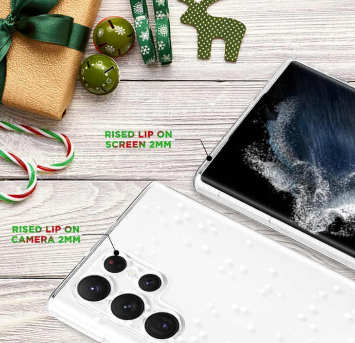 Silikonski ovitek "Xmas vibe" za Samsung Galaxy S23 Plus – Infostyle – Prozorna / TPU silikon / Snežak