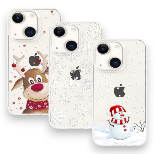 Silikonski ovitek "Xmas vibe" za iPhone 7/8/SE 2020/SE 2022 – Infostyle – Prozorna / TPU silikon / Jelen