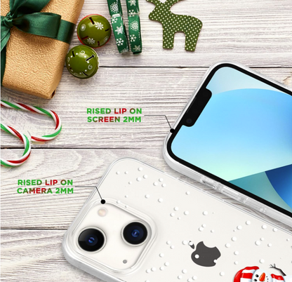 Silikonski ovitek "Xmas vibe" za iPhone 7/8/SE 2020/SE 2022 – Infostyle – Prozorna / TPU silikon / Snežak