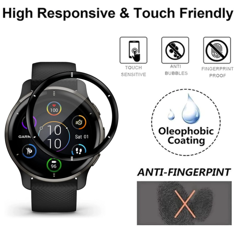 Zaščita za zaslon "3D" za pametno uro Garmin Venu 2 Plus – Infostyle