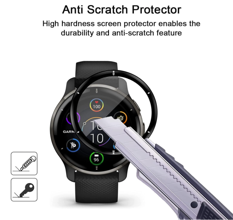 Zaščita za zaslon "3D" za pametno uro Garmin Venu 2 Plus – Infostyle