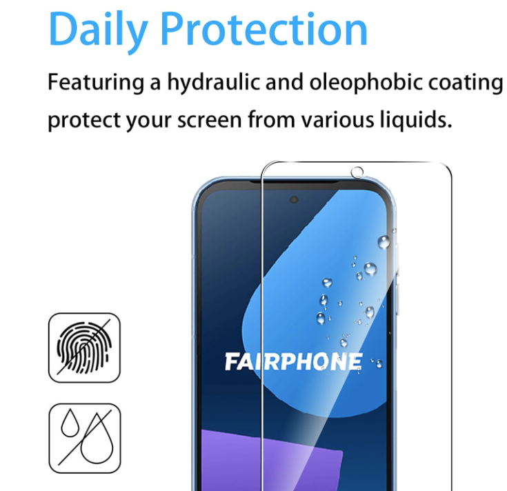 Zaščitno steklo "Effcotuo" za Fairphone 5 (2 kosa) – Infostyle