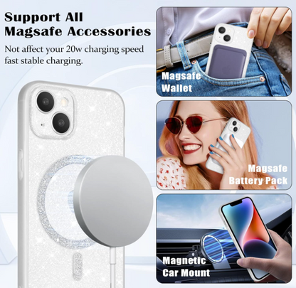 Ovitek "Glitter MagSafe" za iPhone 14 – Infostyle