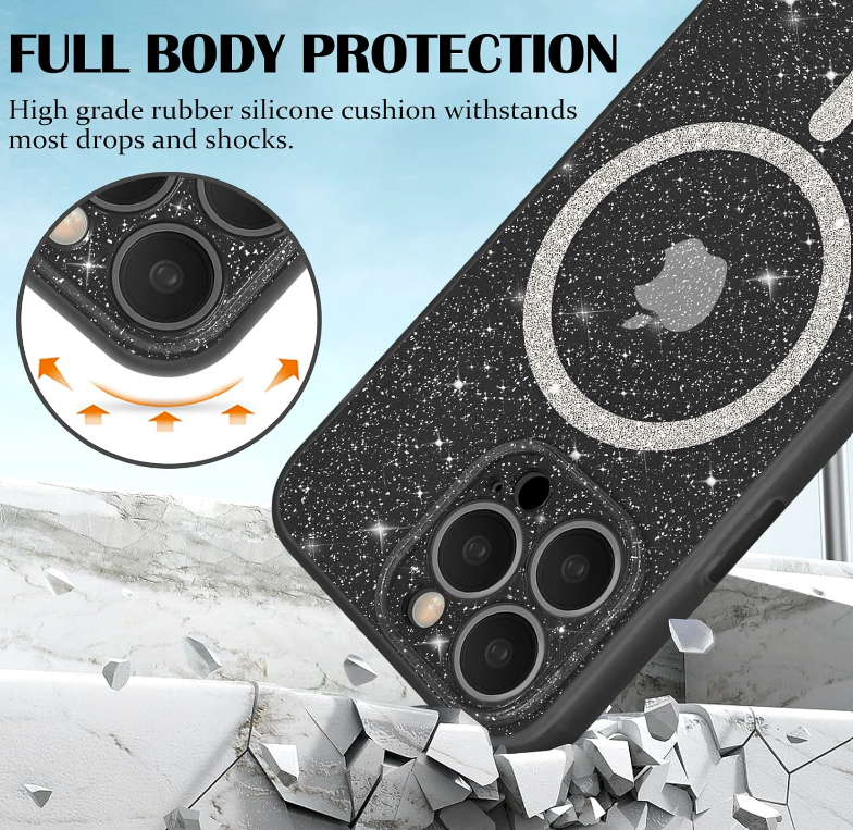 Ovitek "Glitter MagSafe" za iPhone 14 Pro – Infostyle