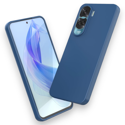 Silikonski ovitek "Foluu Liquid" za Honor 90 Lite 2023 – Temno modra / TPU silikon
