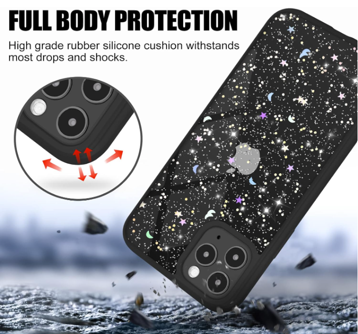 Ovitek "Glitter star" za iPhone 11 Pro – Infostyle