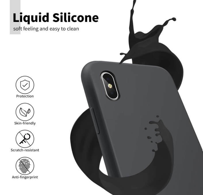 Silikonski ovitek "AUKASE" za iPhone X/XS – Infostyle
