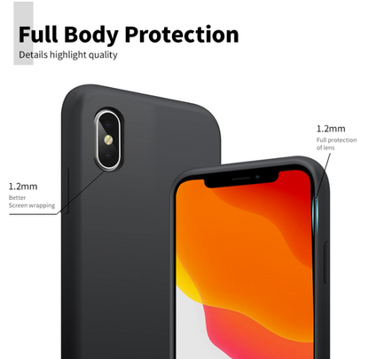 Silikonski ovitek "AUKASE" za iPhone X/XS – Infostyle