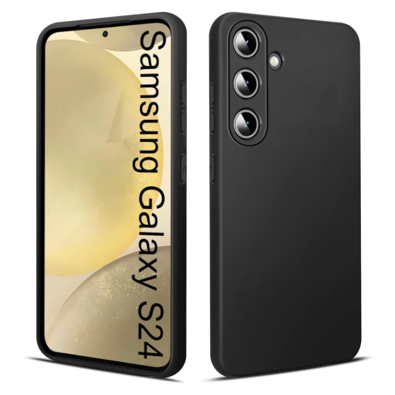 Silikonski ovitek "Eiselen Ultra Thin Soft" za Samsung Galaxy S24 – Infostyle – Črna / TPU silikon