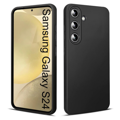 Silikonski ovitek "Eiselen Ultra Thin Soft" za Samsung Galaxy S24 – Infostyle – Črna / TPU silikon