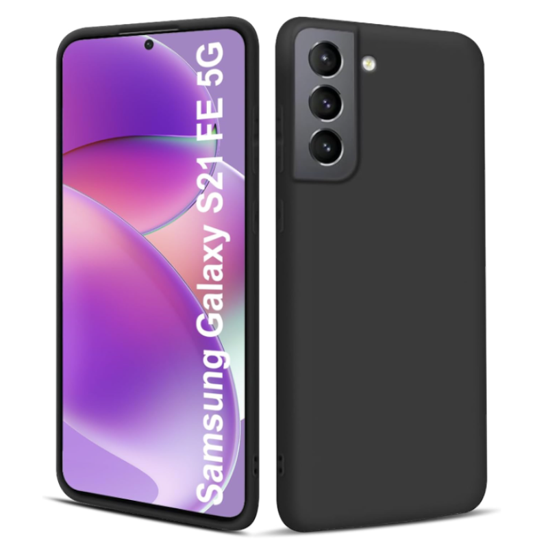 Silikonski ovitek "Eiselen Ultra Thin Soft" za Samsung Galaxy S21 Fe – Infostyle – Črna / TPU silikon