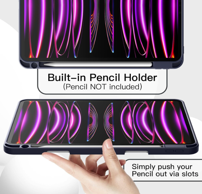 Preklopna torbica za tablični računalnik Apple iPad Pro 11" (2020/2021/2022) z držalom za pisalo – JETech