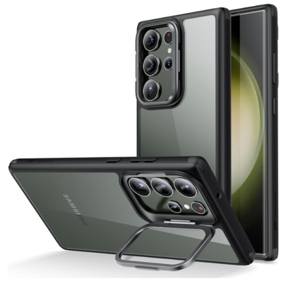 Ovitek "Kickstand" za Samsug Galaxy S23 Ultra – ESR – Črna / PC + TPU silikon