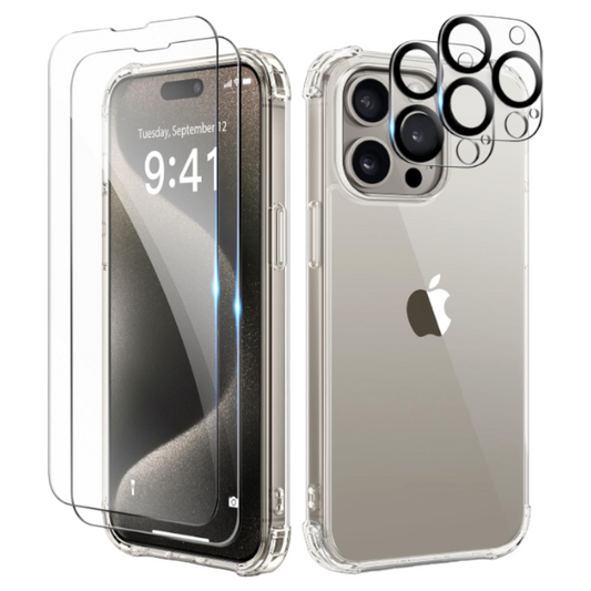Komplet 1x zaščitno steklo + 1x zaščita za kamero za iPhone 15 Pro – Infostyle