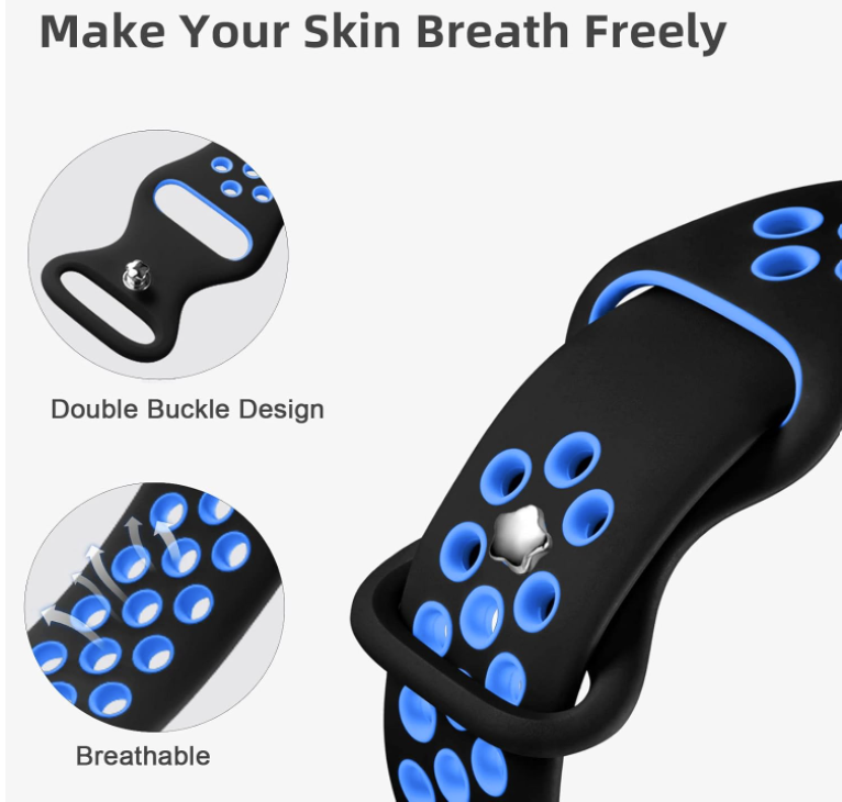 Silikonski pašček "Epova" za Apple Watch SE/iWatch 38/40/41mm – Infostyle – Svetlo zelena