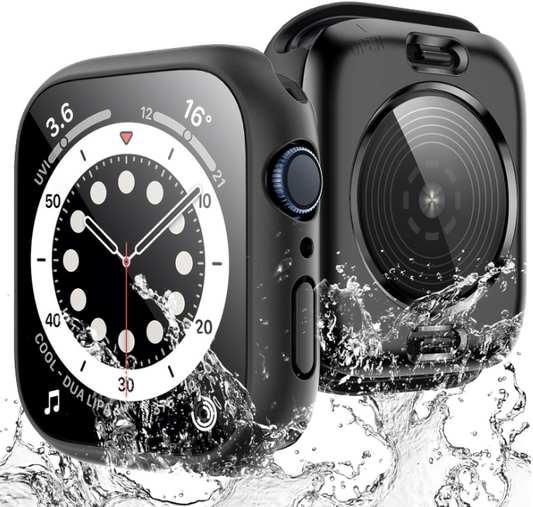 Ovitek "Tauri Waterproof" za Apple watch 4/5/6 44mm – Črna
