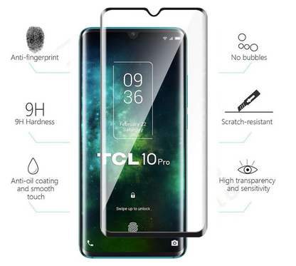 Zaščitno steklo "Black Edge" za TCL 10 Pro – Infostyle