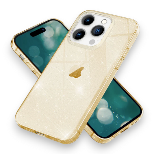 Ovitek "Bling Glitter Nalia" za iPhone 15 Pro – Zlata / TPU silikon