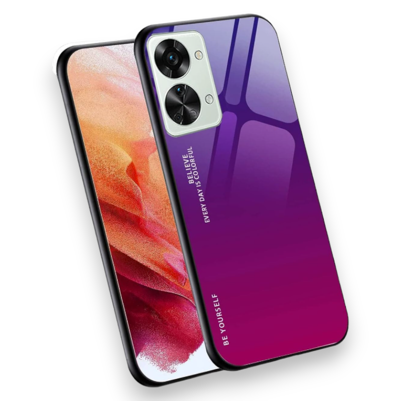 Ovitek "Unique Gradient" za Oppo Reno 8 Pro 5G – JIAFEI – Vijolična / PC + TPU silikon