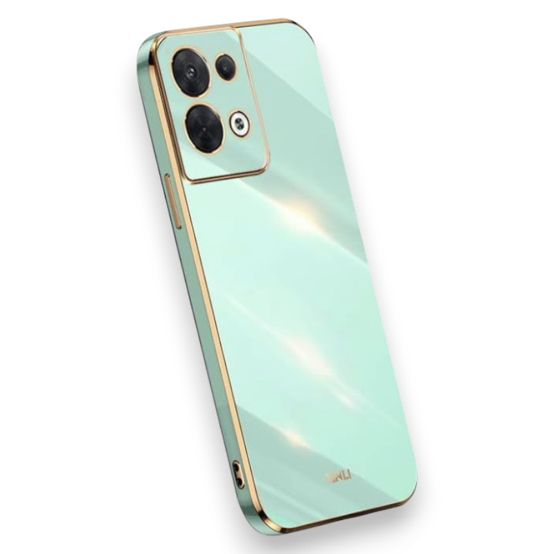 Silikonski ovitek "Gold Edging" za Oppo Reno 8 Pro 5G – Infostyle