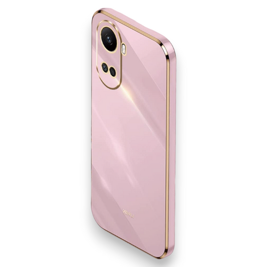 Silikonski ovitek "Gold Edging" za Huawei Nova 10 SE – Infostyle – Roza / TPU silikon