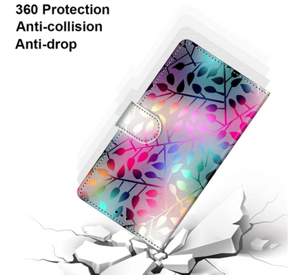 Preklopna torbica "Rainbow leaves" za ZTE Blade A31 – Infostyle
