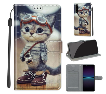 Preklopna torbica "Puss in Boots" za Sony Xperia 1 IV – Infostyle