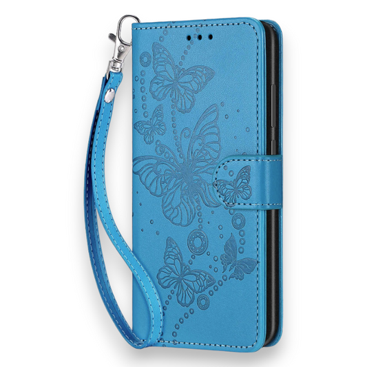 Preklopna torbica "Butterfly" za Samsung Galaxy S7 – Infostyle – Svetlo modra / Umetno usnje + TPU silikon