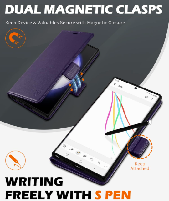 Preklopna torbica "SHIELDON " za Samsung Galaxy S23 Ultra 6.8"