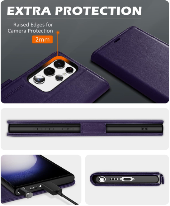 Preklopna torbica "SHIELDON " za Samsung Galaxy S23 Ultra 6.8"