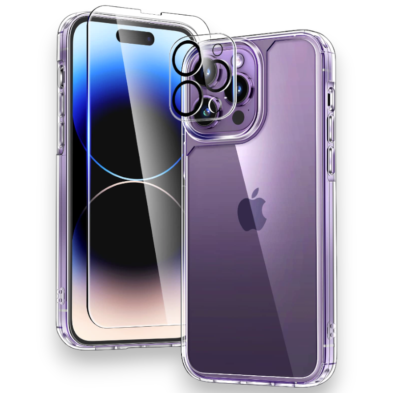 Zaščitno steklo + zaščita za kamero "Tauri protection" za iPhone 14 Pro