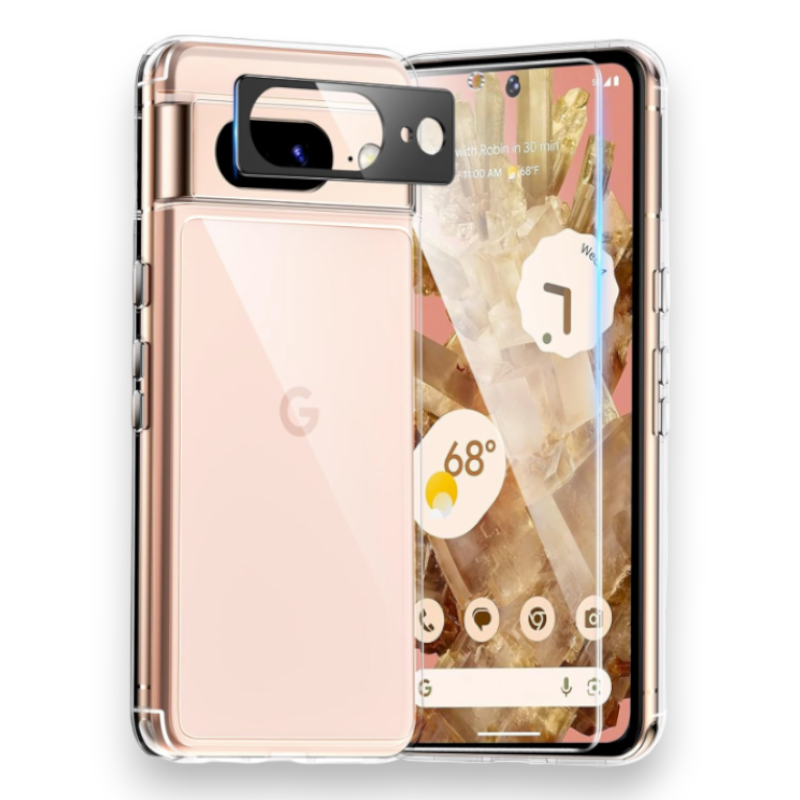 Zaščitno steklo + zaščita za kamero "Tauri protection" za Google Pixel 8