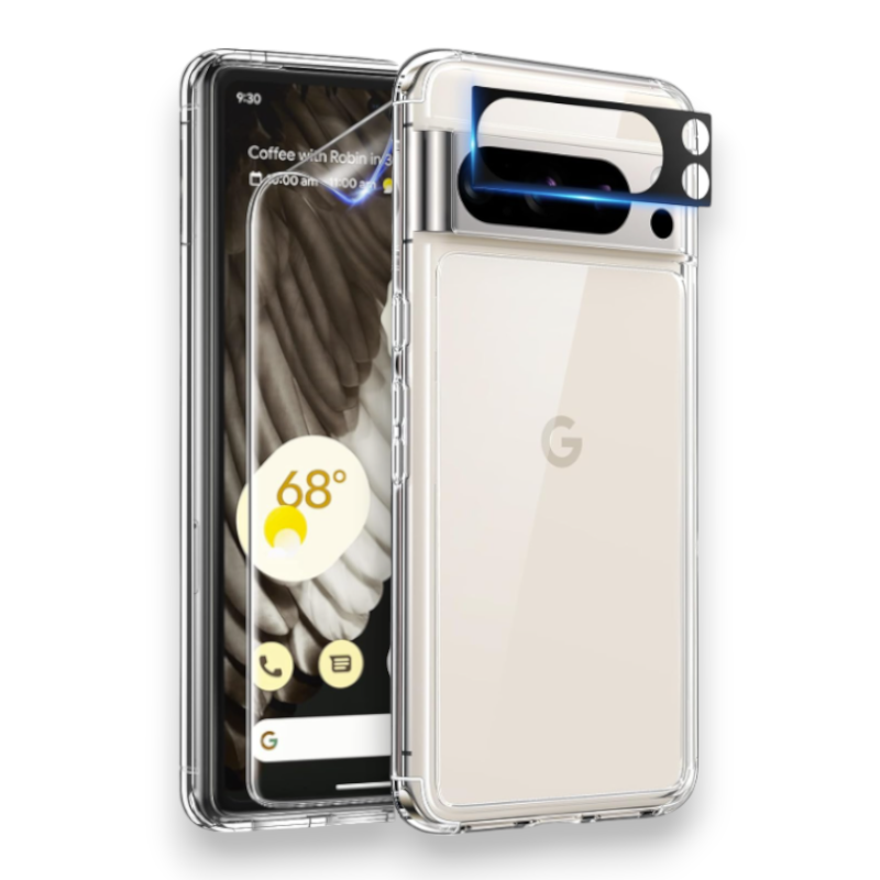 Zaščitna folija za zaslon + zaščita za kamero "Tauri protection" za Google Pixel 8 Pro