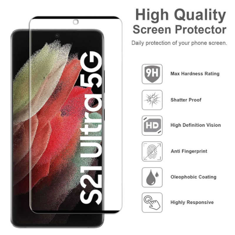Zaščitno steklo "ifymei black" za Samsung Galaxy S21 Ultra – Infostyle