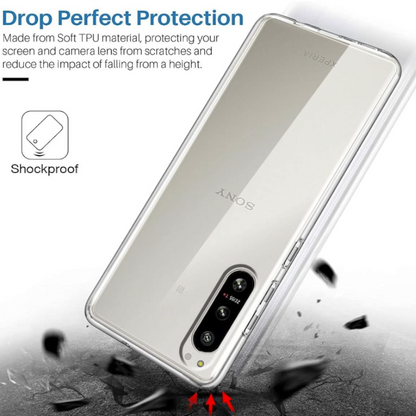 Silikonski ovitek "LYZXMY Protective" za Sony Xperia 5 IV (6.1") – Infostyle – Prozorna / TPU silikon