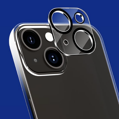 Zaščita za zadnjo kamero "Clasic Black" za iPhone 15 / 15 Plus – Infostyle