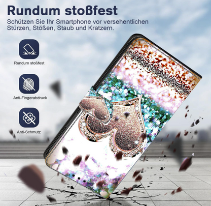 Preklopna torbica s paščkom "Diaomnd Heart" za Xiaomi Redmi 12C – Infostyle