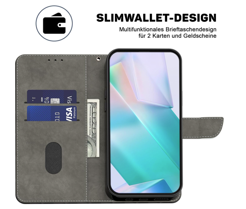 Preklopna torbica s paščkom "Diaomnd Heart" za Xiaomi Redmi 12C – Infostyle