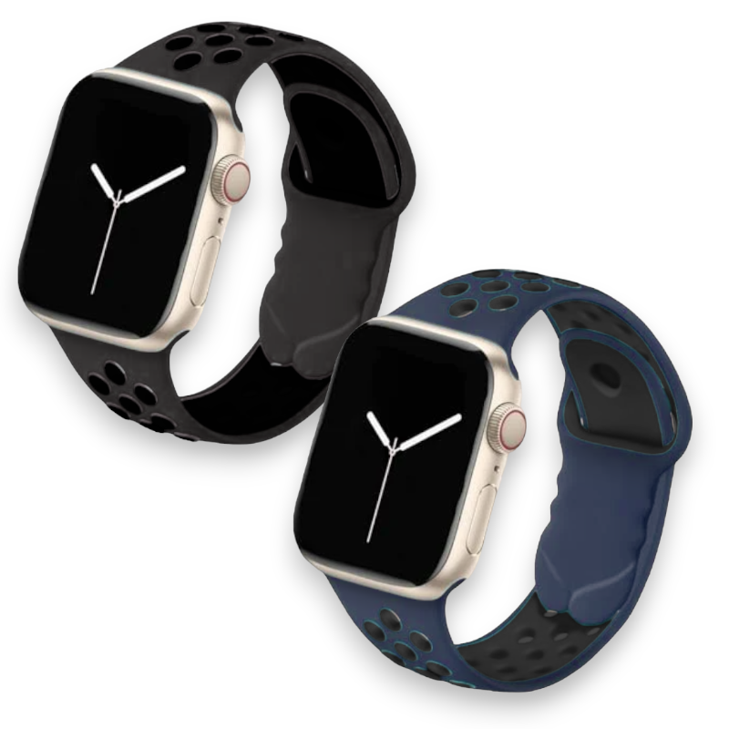 Silikonski pašček "Lobnhot" za Apple Watch 38/40/41mm – Infostyle – Temno modra